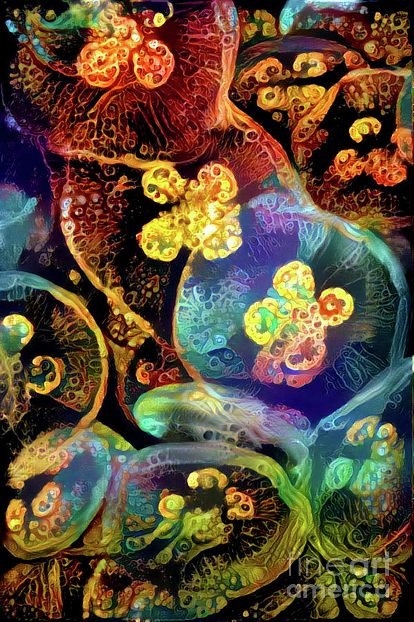 Abstract Jellyfish #25 Digital Art by Amy Cicconi
