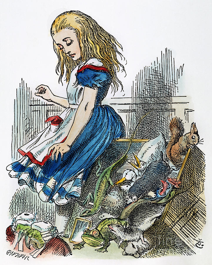 Alice In Wonderland #25 Painting by Granger