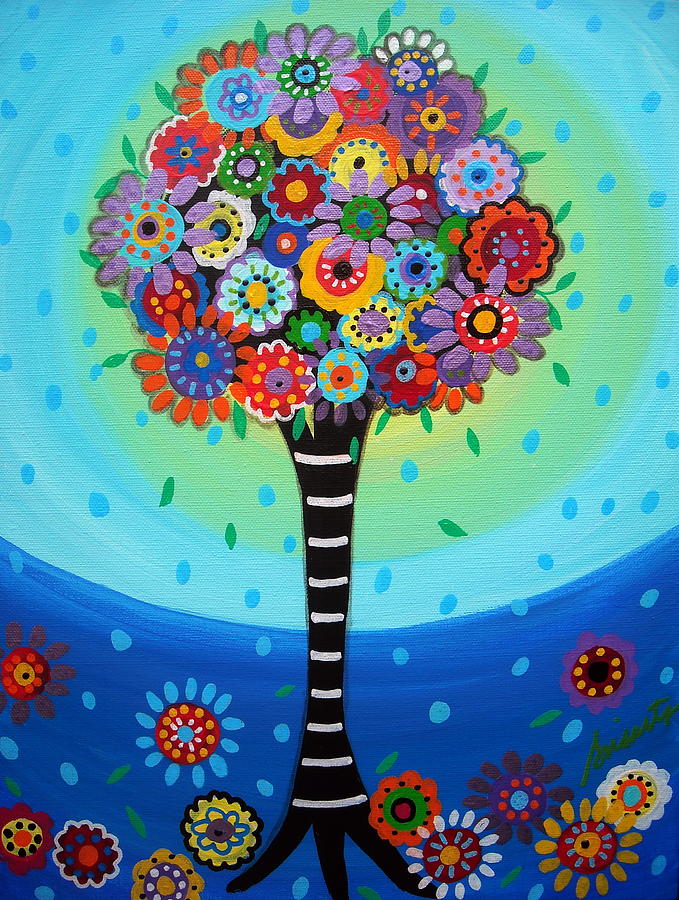 Tree Of Life #25 Painting by Pristine Cartera Turkus