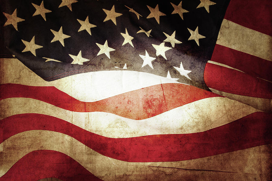 American flag 9 Photograph by Les Cunliffe - Pixels