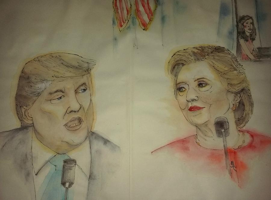 2016 Presidential campaign  album #26 Painting by Debbi Saccomanno Chan