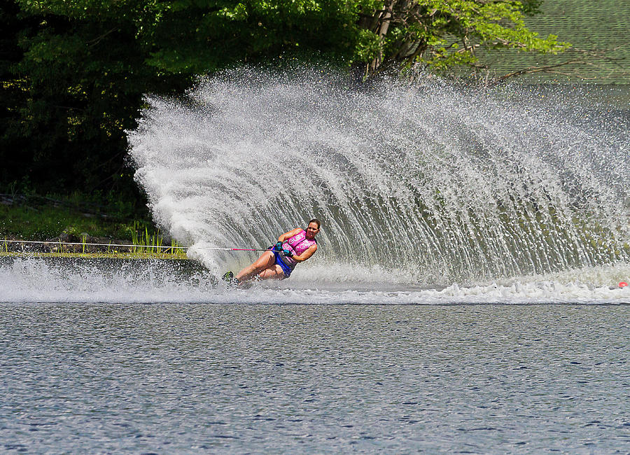 38th Annual Lakes Region Open Water Ski Tournament #26 Photograph by Benjamin Dahl