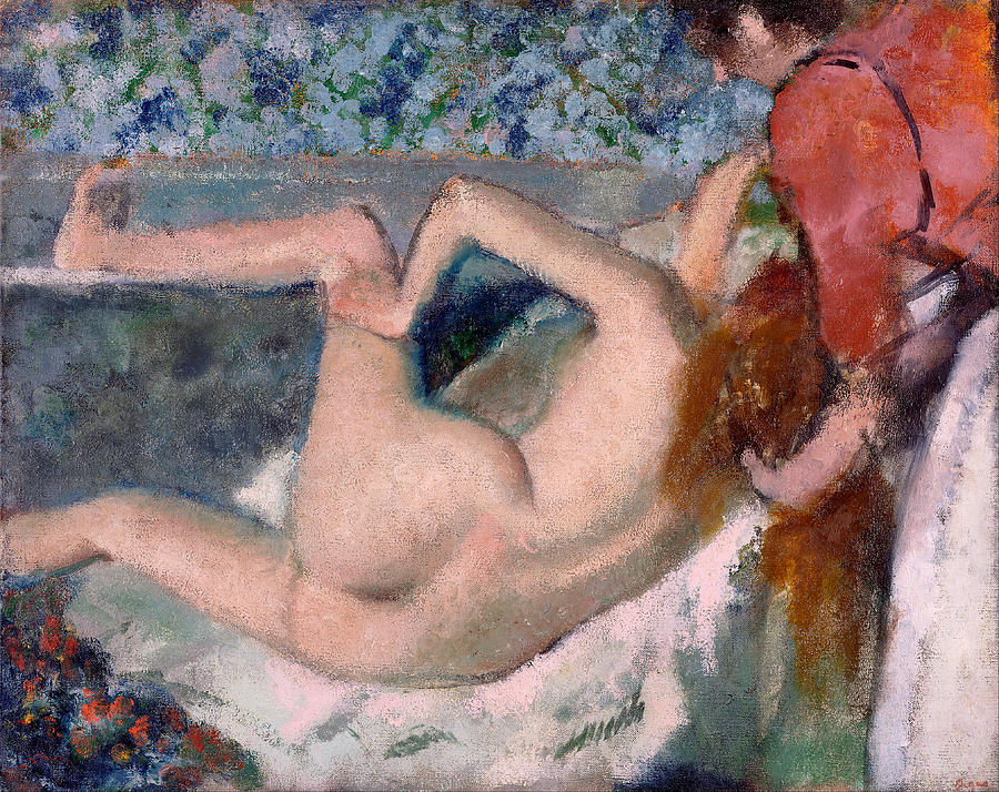 Edgar Degas Painting - After the Bath #26 by Edgar Degas