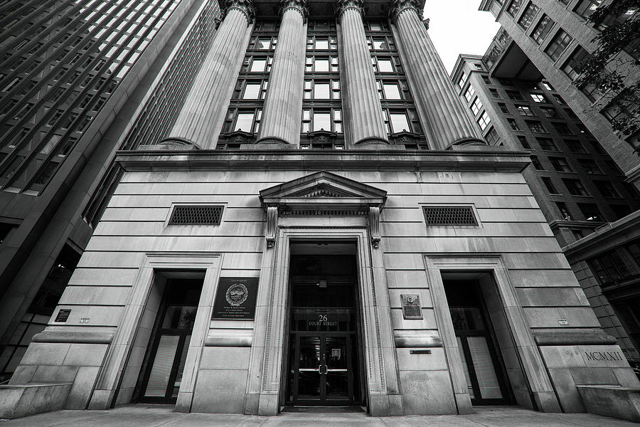 26 Court Street Boston MA Boston Architecture Black and White Photograph by Toby McGuire