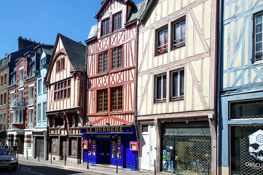 Half Timbered Architecture in Rouen France #26 Digital Art by Carol Ailles