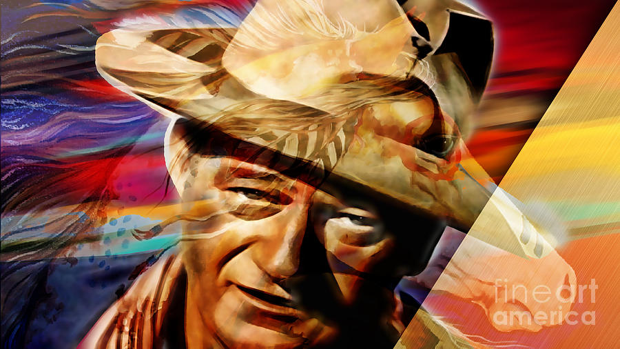 John Wayne Collection #26 Mixed Media by Marvin Blaine