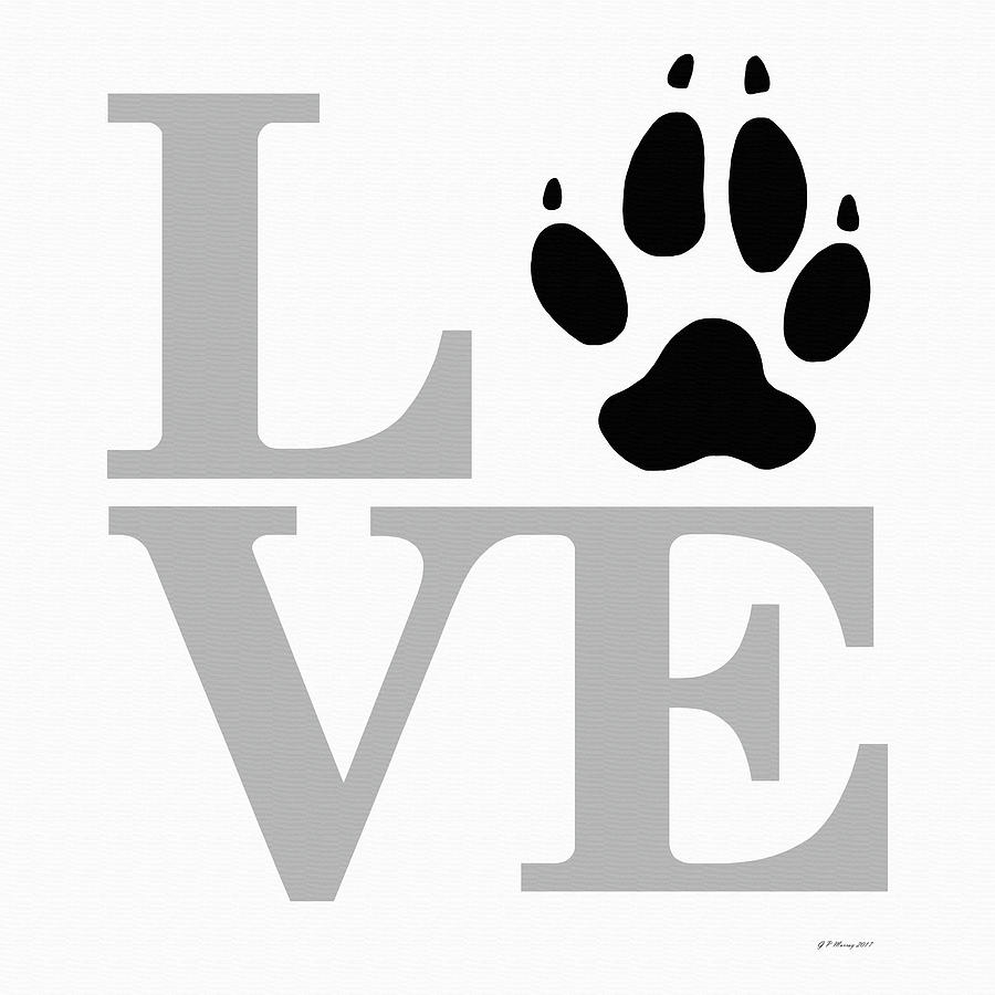 Love Claw Paw Sign #26 Digital Art by Gregory Murray