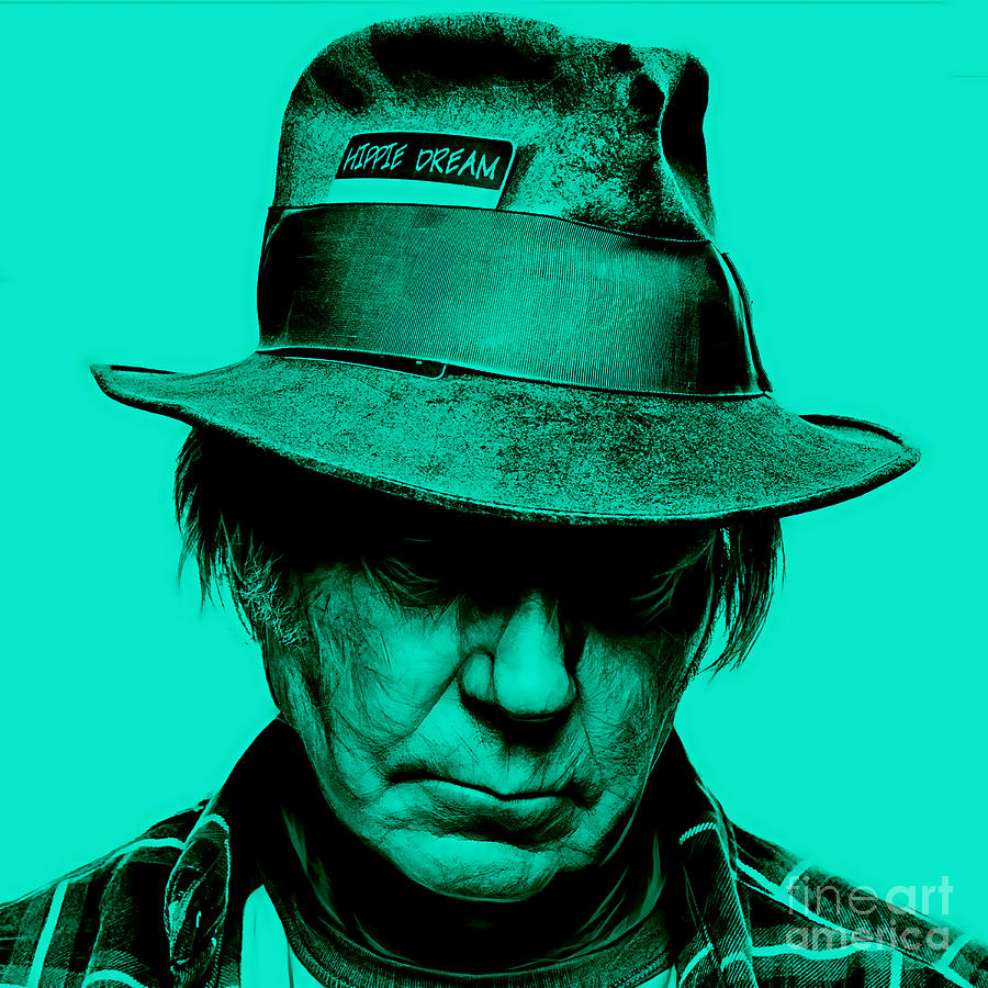 Neil Young Mixed Media - Neil Young Collection #26 by Marvin Blaine