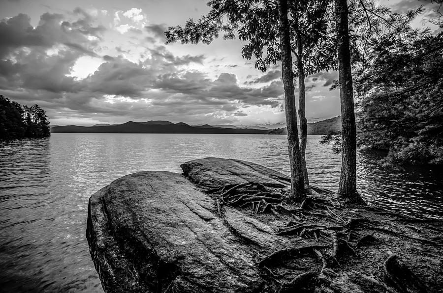 Black And White Photograph - Scenery Around Lake Jocasse Gorge #26 by Alex Grichenko