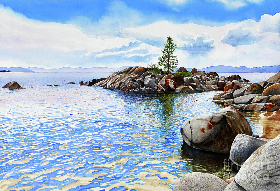 #263 Crystal Bay 2 #263 Painting by William Lum