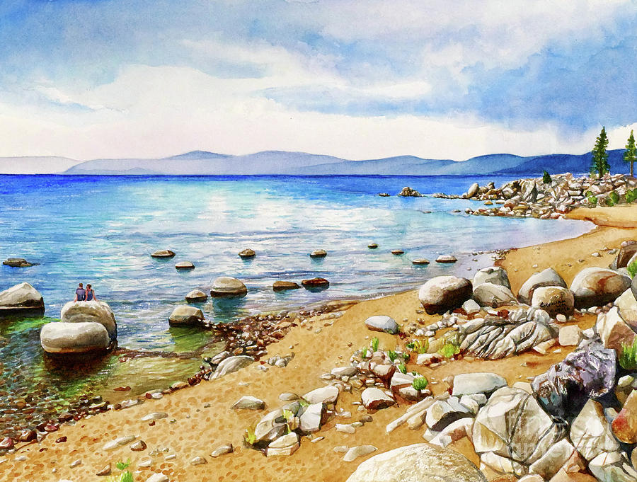 #265 Chimney Beach #265 Painting by William Lum