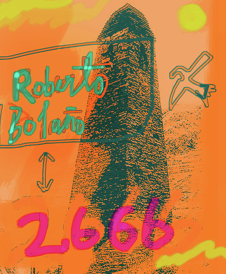 Magic Mixed Media - 2666 Roberto Bolano  Poster  by Paul Sutcliffe