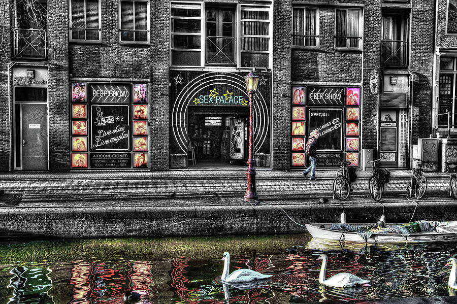 Swan Digital Art - 269 Sex Shop by Mark Brooks