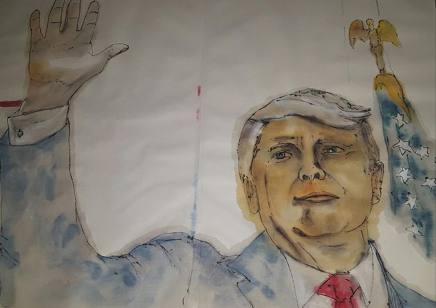 2016 Presidential  campaign album #27 Painting by Debbi Saccomanno Chan