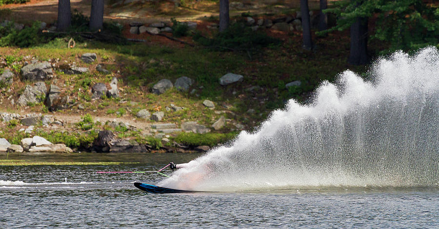 38th Annual Lakes Region Open Water Ski Tournament #27 Photograph by Benjamin Dahl