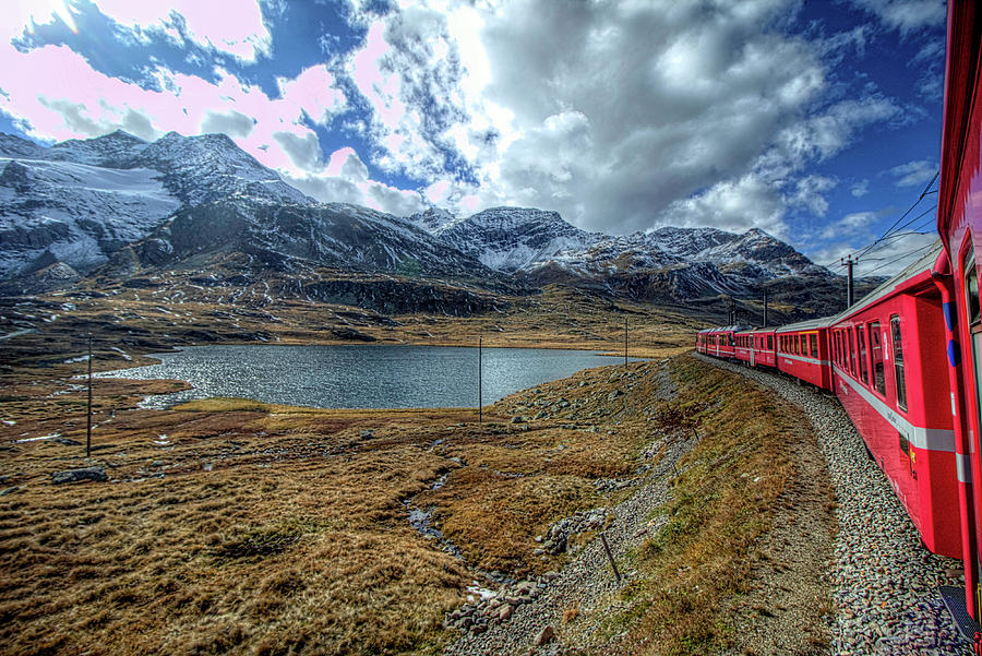 Bernina Express Train Italy Switzerland #27 Photograph by Paul James Bannerman
