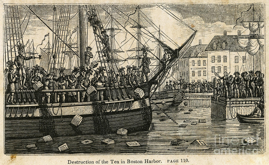 Boston Tea Party 1773 Painting by Granger