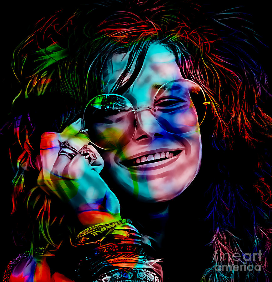 Janis Joplin Collection #27 Mixed Media by Marvin Blaine