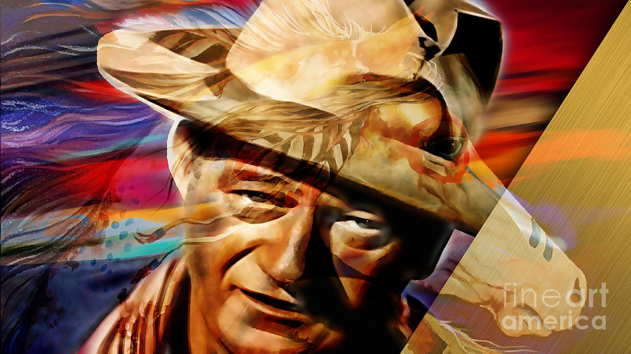 John Wayne Collection #27 Mixed Media by Marvin Blaine