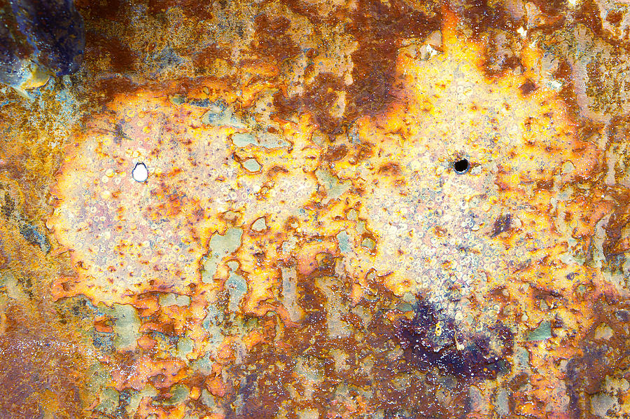 Abstract Photograph - Rusty metal #27 by Tom Gowanlock