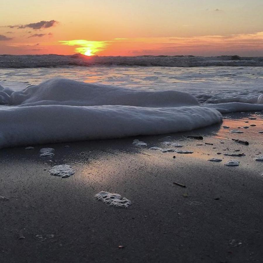 Seafoam Photograph - #sunrise #igersjax #jaxbeach #27 by Greg Royce