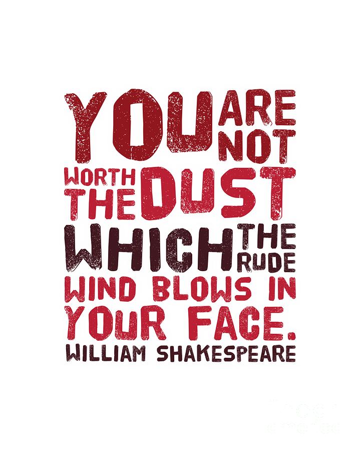 William Shakespeare, Insults and Profanities #27 Digital Art by Esoterica Art Agency