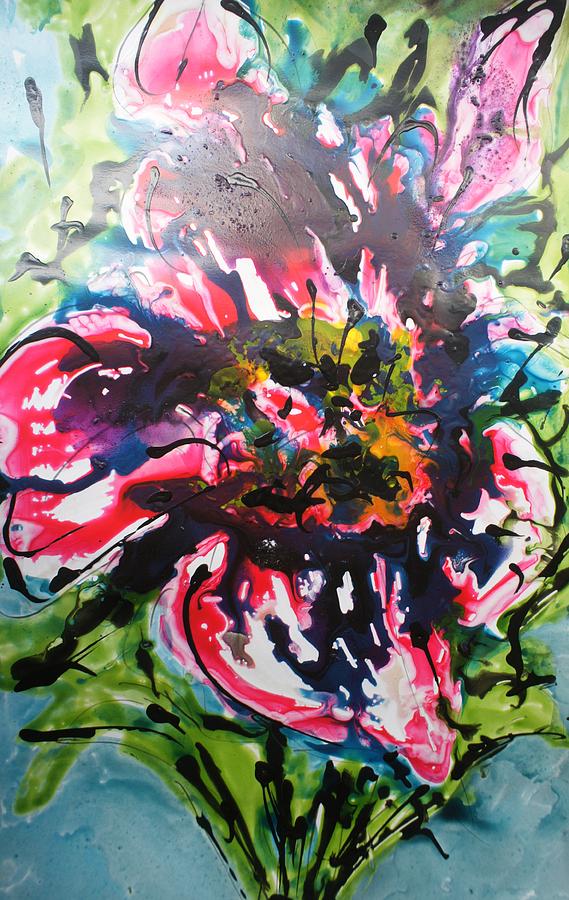 Flower Painting - Divine Blooms #273 by Baljit Chadha