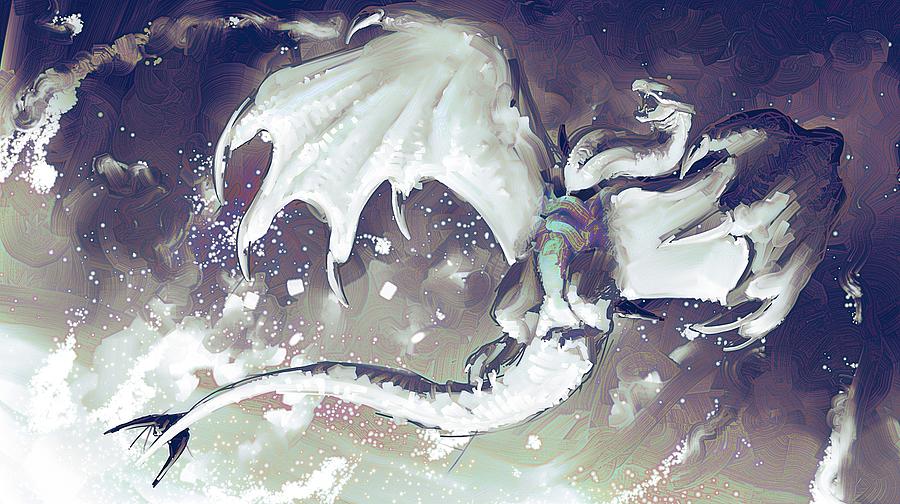 Dragon Digital Art - Dragon #28 by Super Lovely