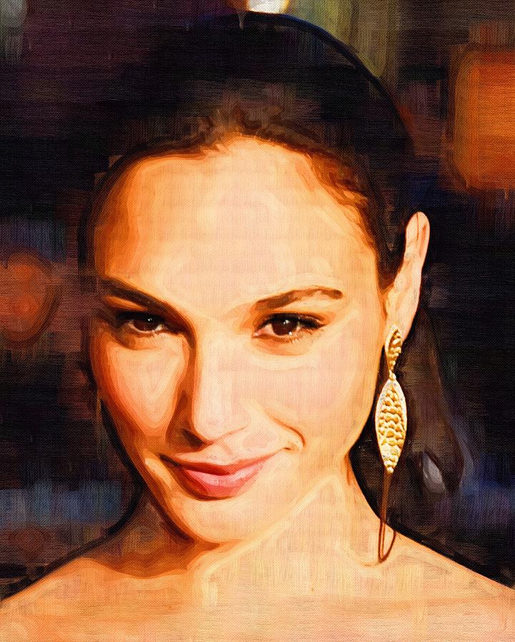 Gal Gadot Print Digital Art By Lilia Kosvintseva