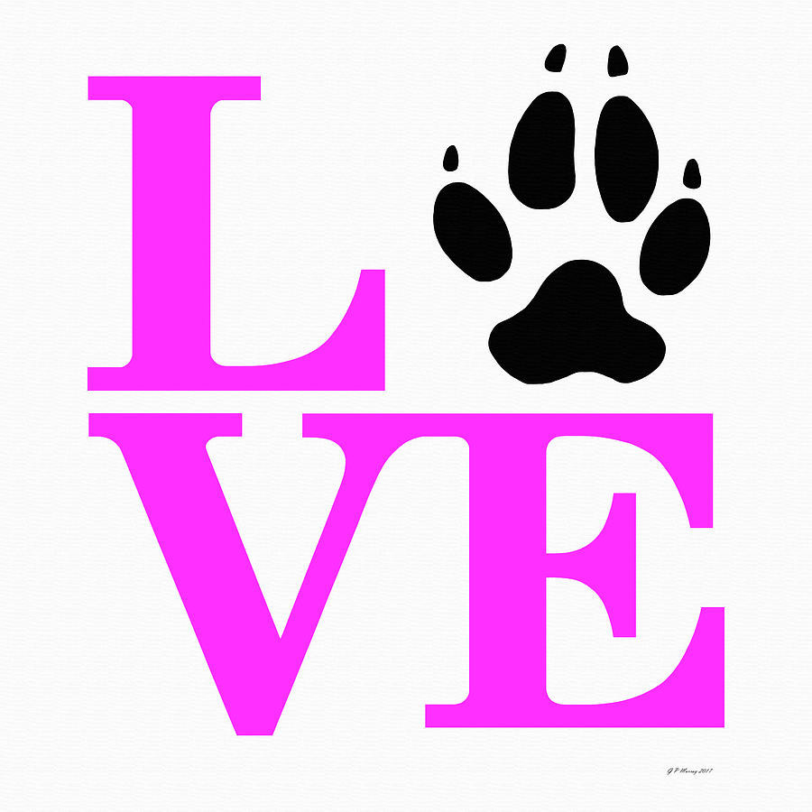 Love Claw Paw Sign #28 Digital Art by Gregory Murray