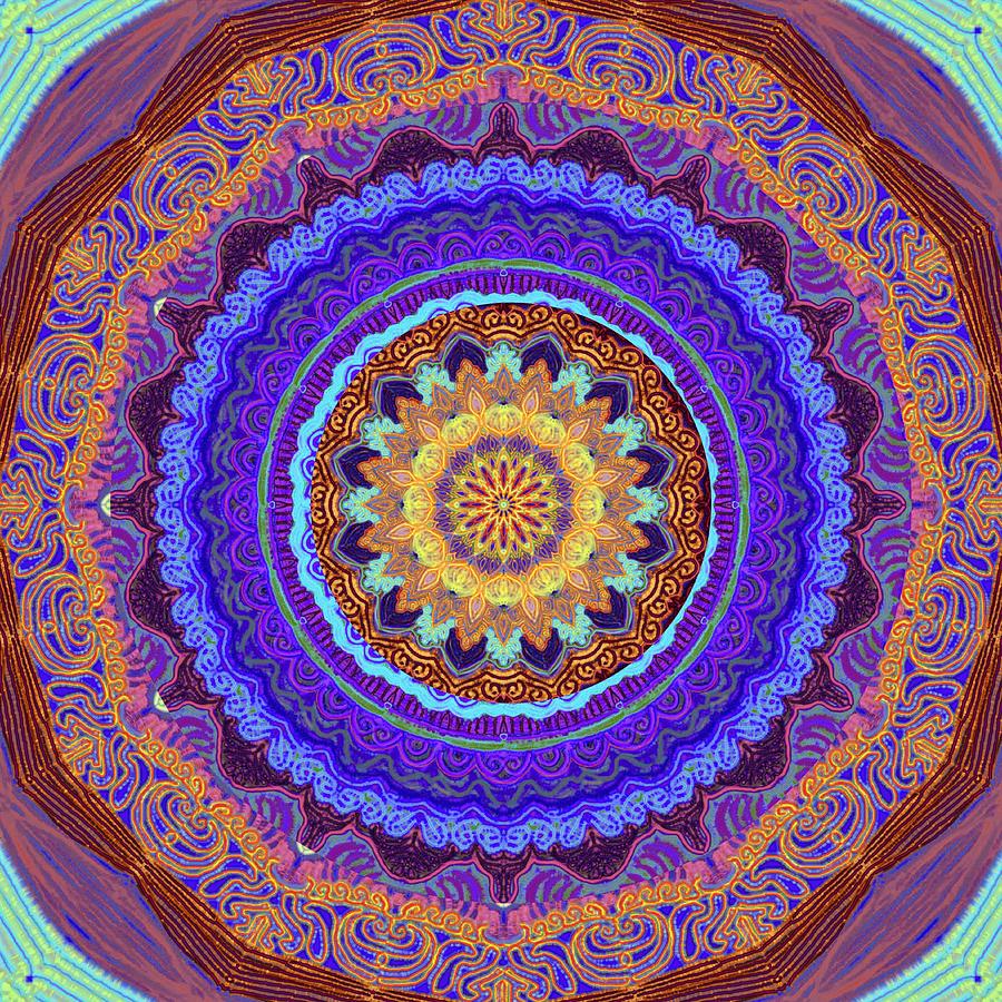 mandala- Russian inspiration Digital Art by Sandrine Kespi - Fine Art ...