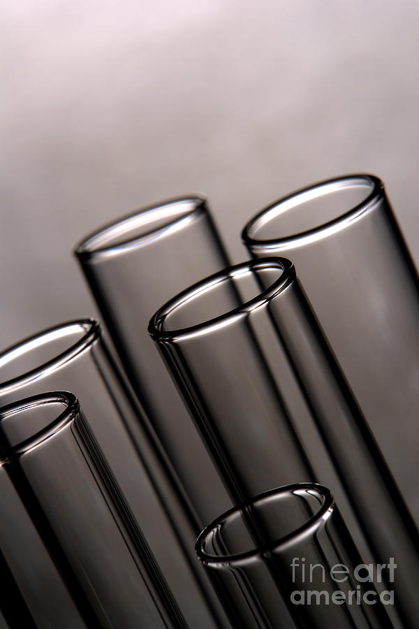 Chemistry Photograph - Test Tubes in Science Research Lab #28 by Olivier Le Queinec