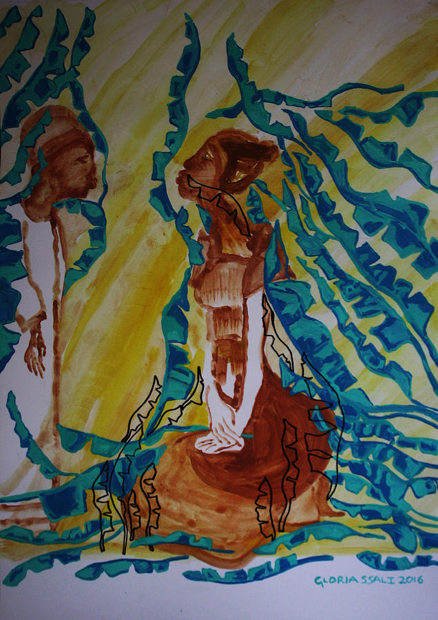 The Annunciation #28 Painting by Gloria Ssali