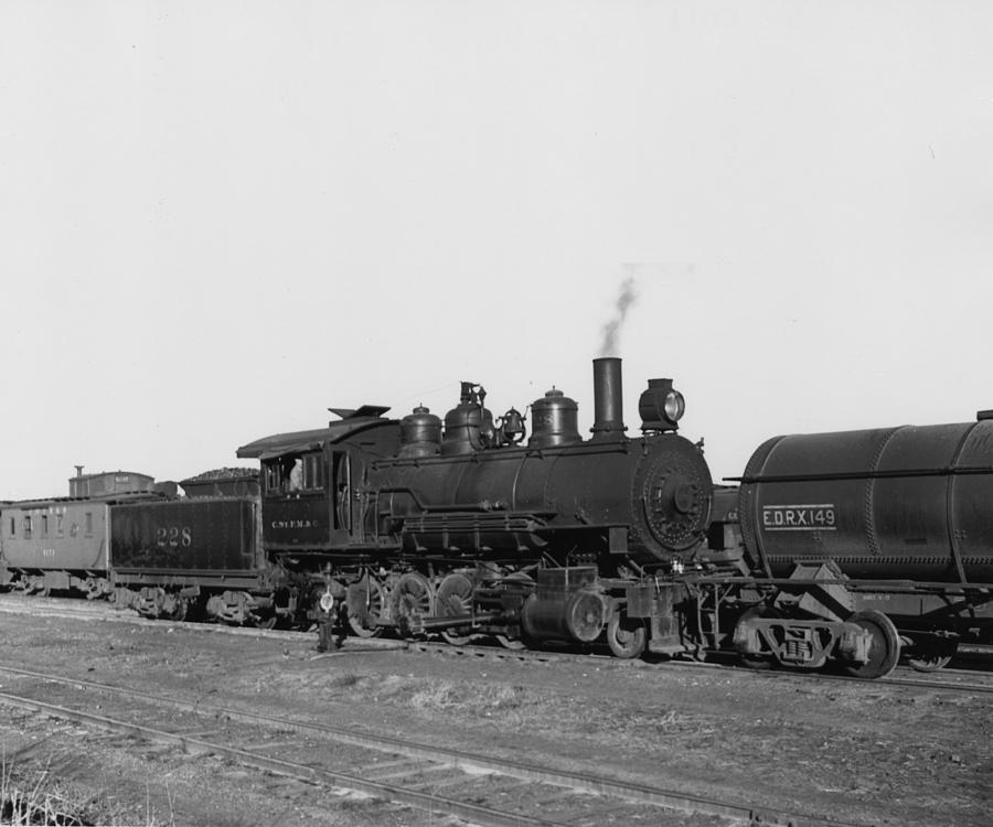 280 Class H2 Locomotive Number 228 - 1938 Photograph by Chicago and North Western Historical Society
