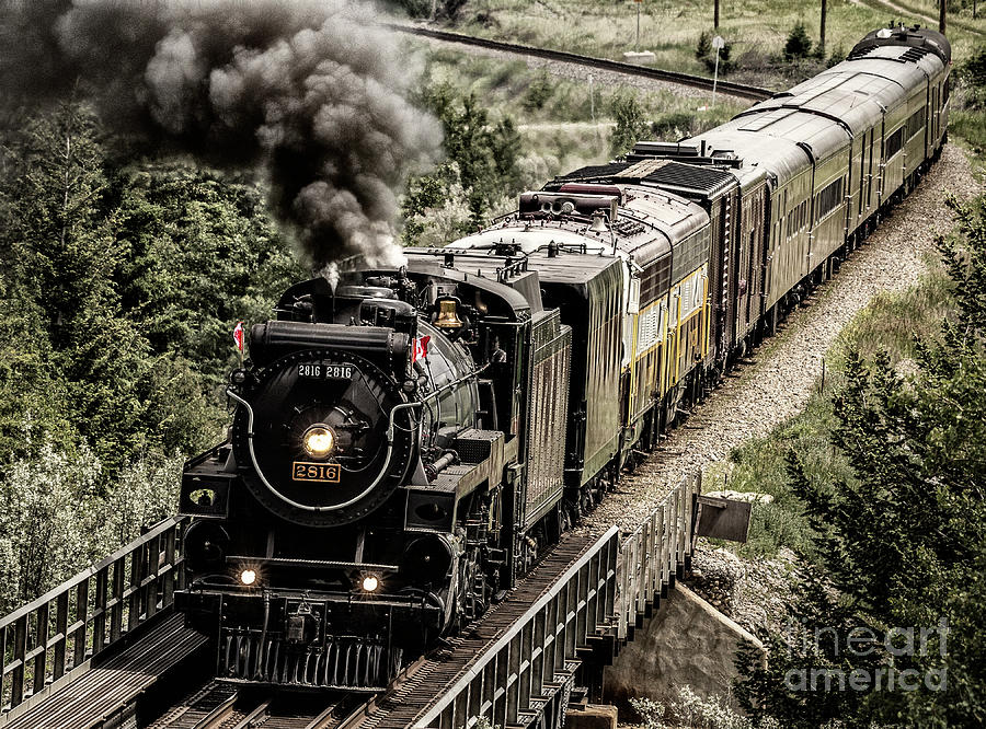 Alberta Photograph - 2816 Empress At Seebee Crossing by Brad Allen Fine Art Alberta Photograph - 2816 Empress At Seebee Crossing by Brad Allen Fine Art
