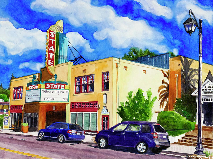 #283 State Theater #283 Painting by William Lum