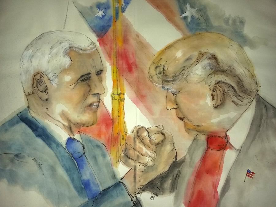 2016 Presidential campaign  album #29 Painting by Debbi Saccomanno Chan