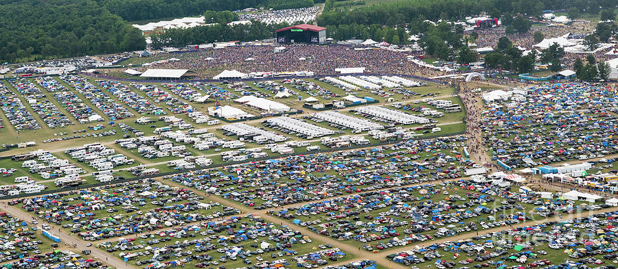 Bonnaroo Music Festival Aerial Photography #30 Photograph by David ...