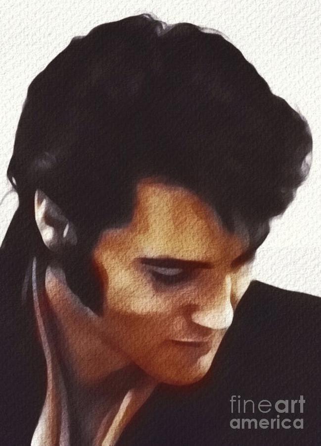 Elvis Presley, Rock and Roll Legend #29 Painting by Esoterica Art Agency