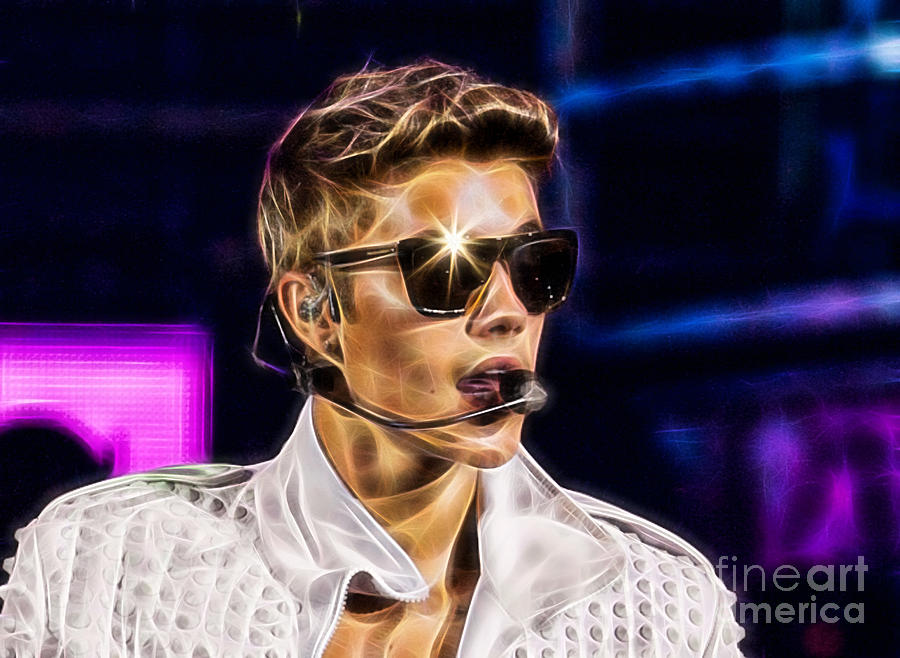 Justin Bieber Mixed Media - Justin Bieber Collection #26 by Marvin Blaine