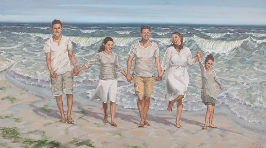 Ocean Family Painting by Gary M Long