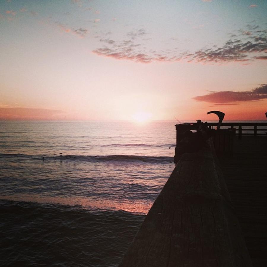 Pier Photograph - Ocean Sunrise by Cheryl Bennett