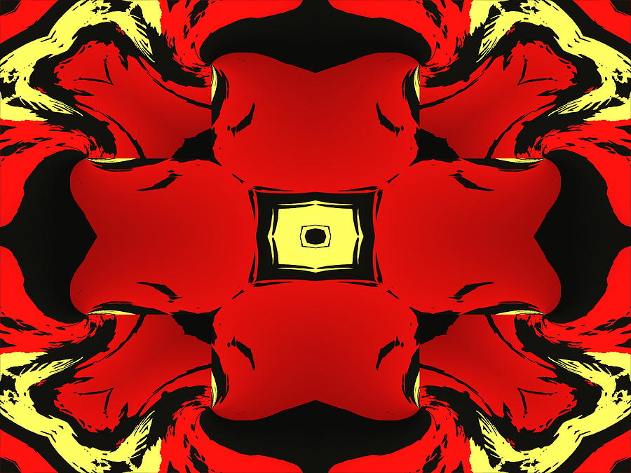 Red Photograph - 2.Abstract.4 by Ramona Barnhill