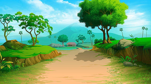 2D Game Background Design - Delhicall Girl