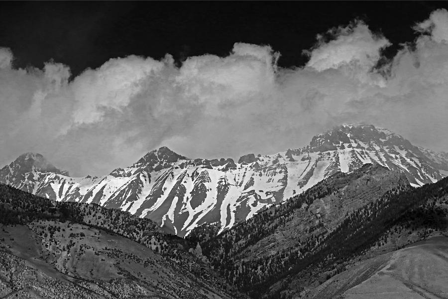2D07509-BW High Peaks in Lost River Range Photograph by Ed Cooper Photography