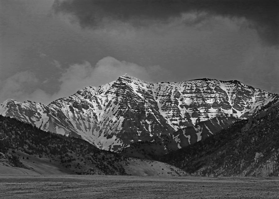 2D07510-BW Peak in Lost River Range Photograph by Ed Cooper Photography