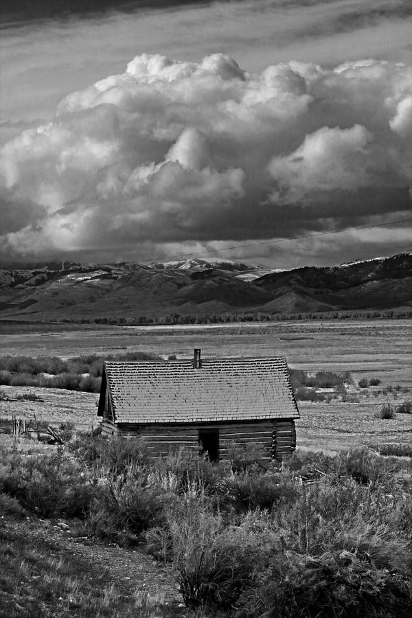 2d07515-bw Abandoned Cabin Photograph by Ed Cooper Photography