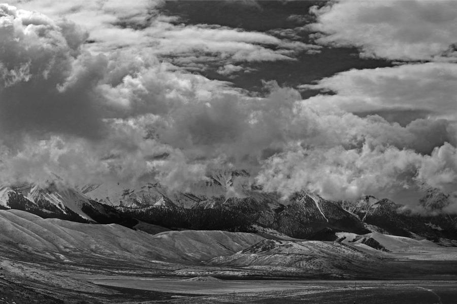 2D07517-BW Storm over Lost River Range Photograph by Ed Cooper Photography