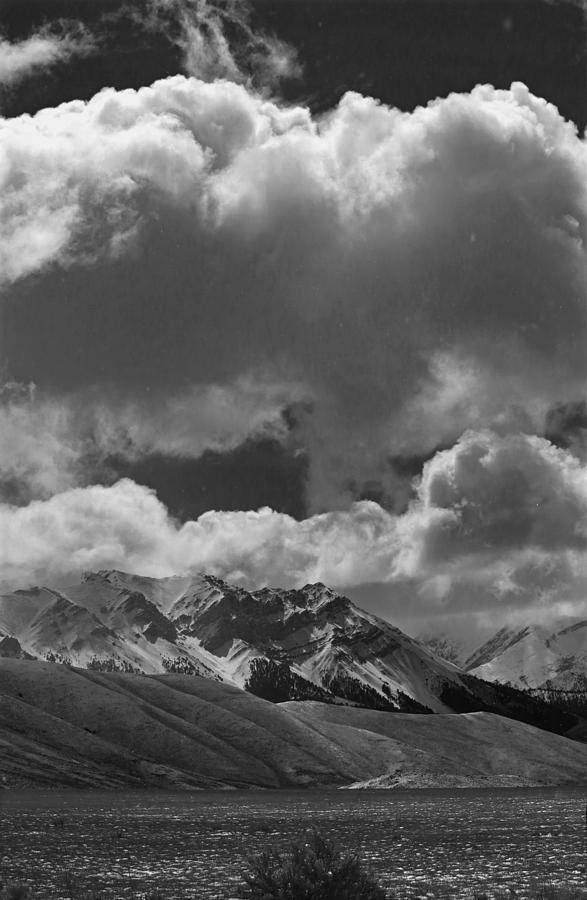 2D07518-BW Clouds over Lost River Range V Photograph by Ed Cooper Photography