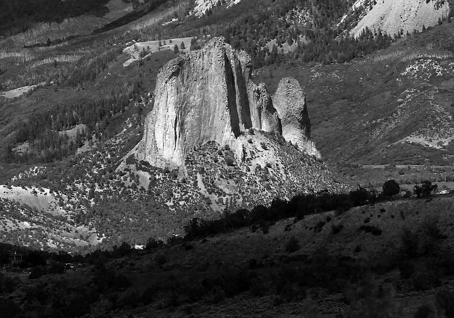 2D10394-E-BW Needle Rock 5 Photograph by Ed Cooper Photography